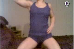 webcam muscle girl abs